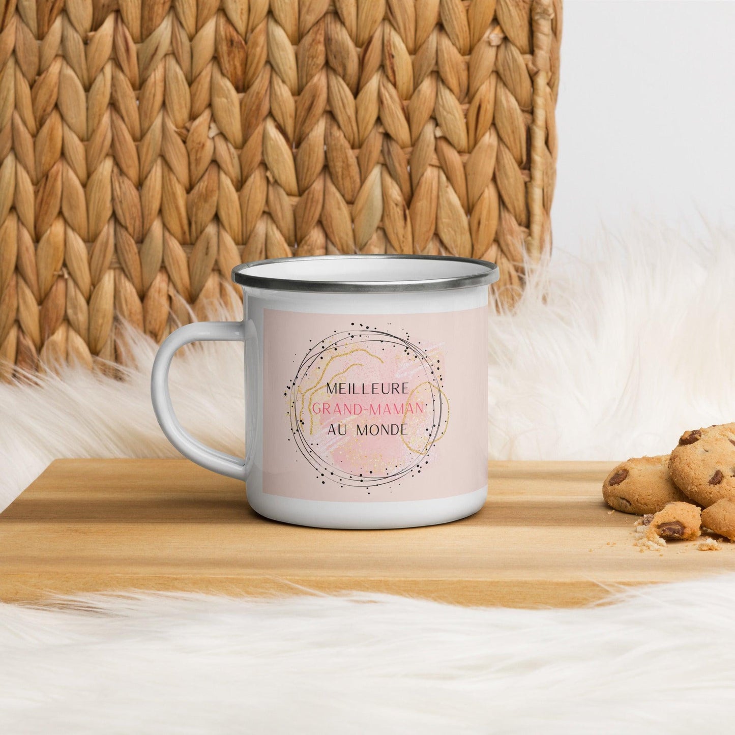 Meilleure Grand-Maman enamel mug