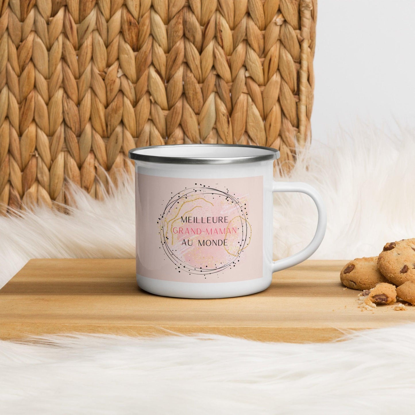 Meilleure Grand-Maman enamel mug