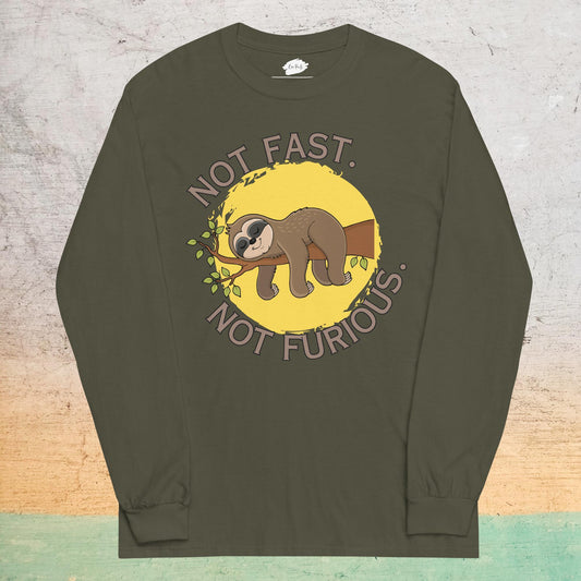 Essential Crew Long Sleeve Tee - Not Fast Not Furious