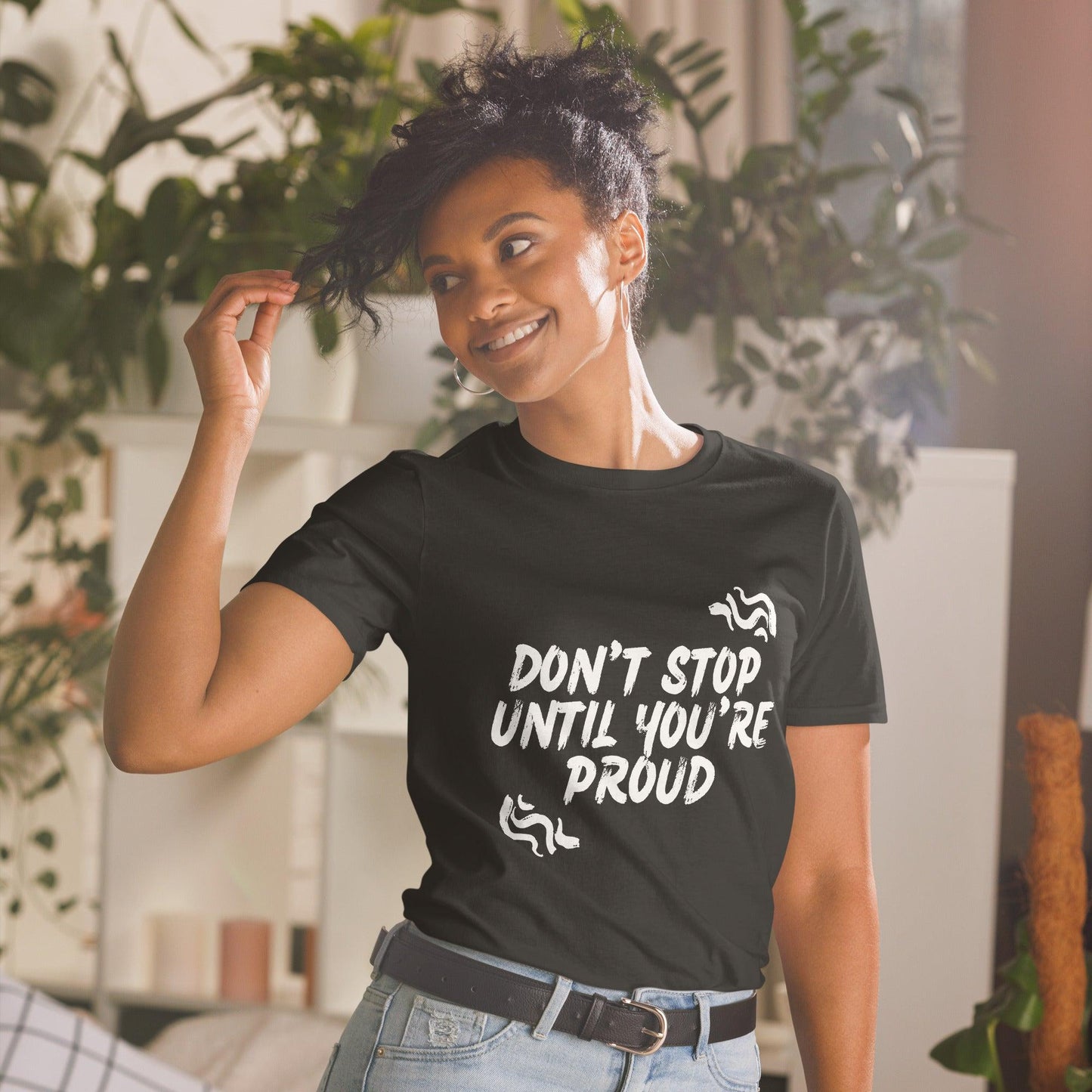 Essential Crew T-Shirt - Don't stop until you're proud