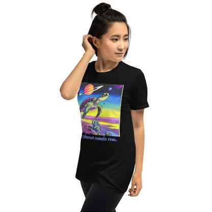 Essential Crew T-Shirt - My Planet Needs Me