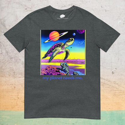 Essential Crew T-Shirt - My Planet Needs Me