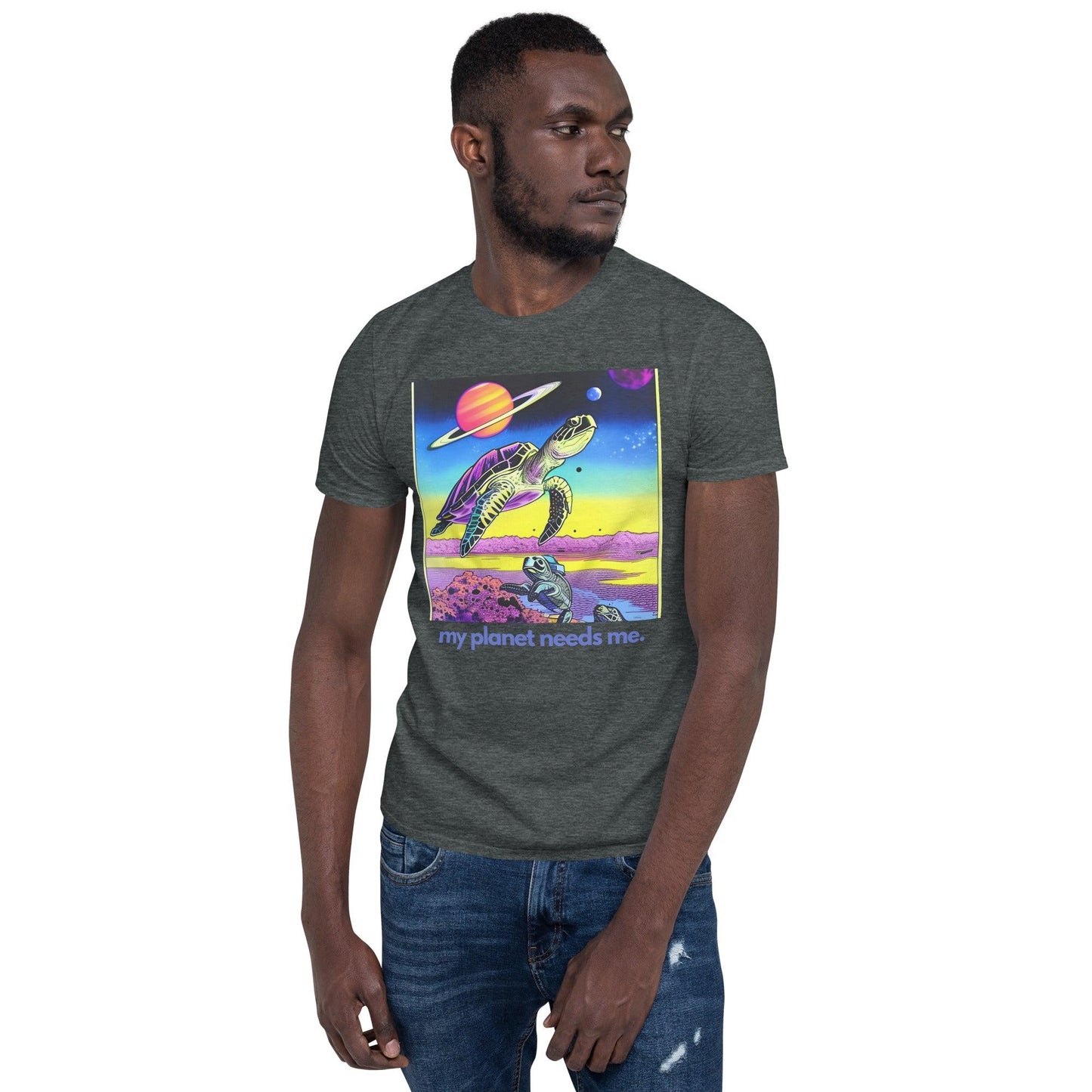 Essential Crew T-Shirt - My Planet Needs Me