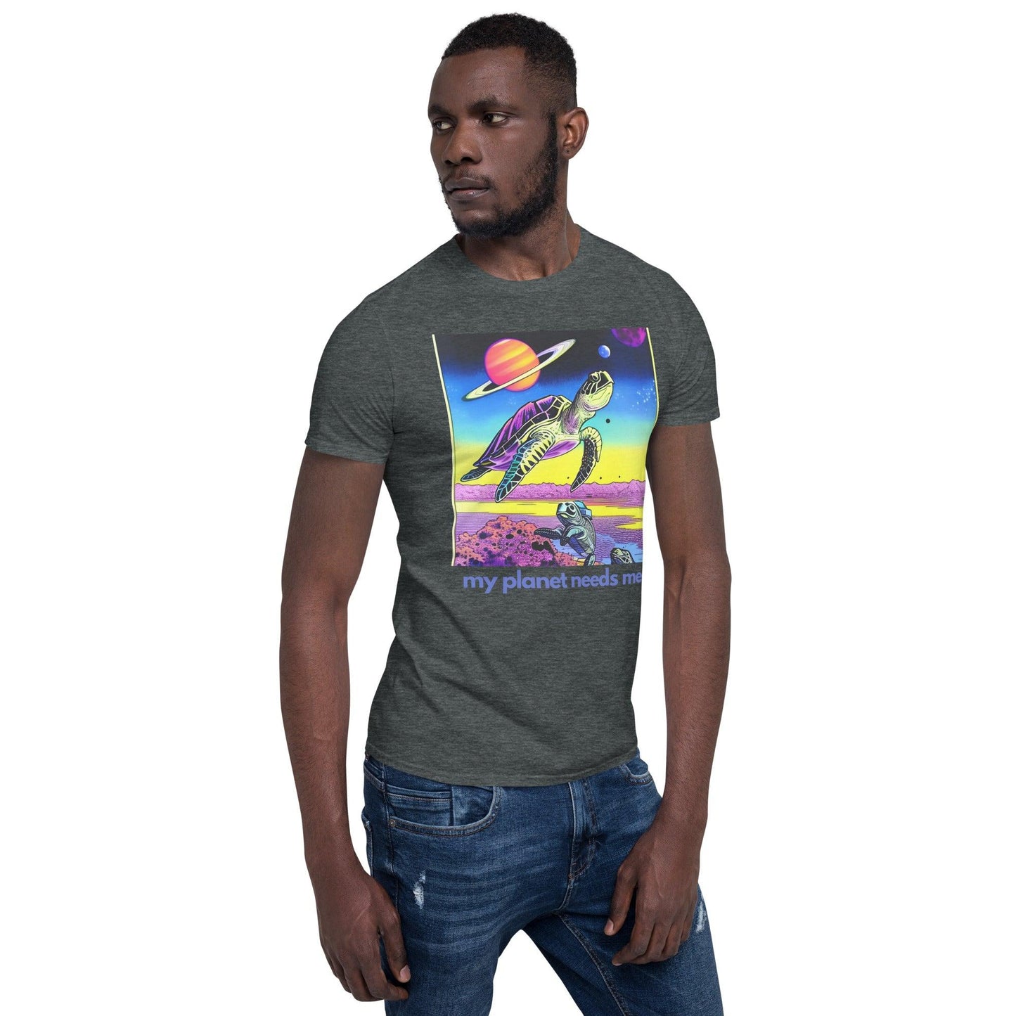 Essential Crew T-Shirt - My Planet Needs Me