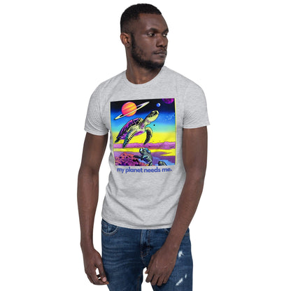 Essential Crew T-Shirt - My Planet Needs Me