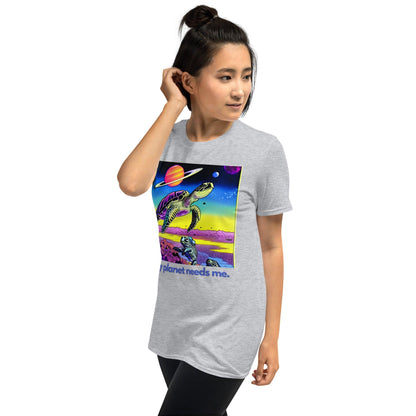 Essential Crew T-Shirt - My Planet Needs Me