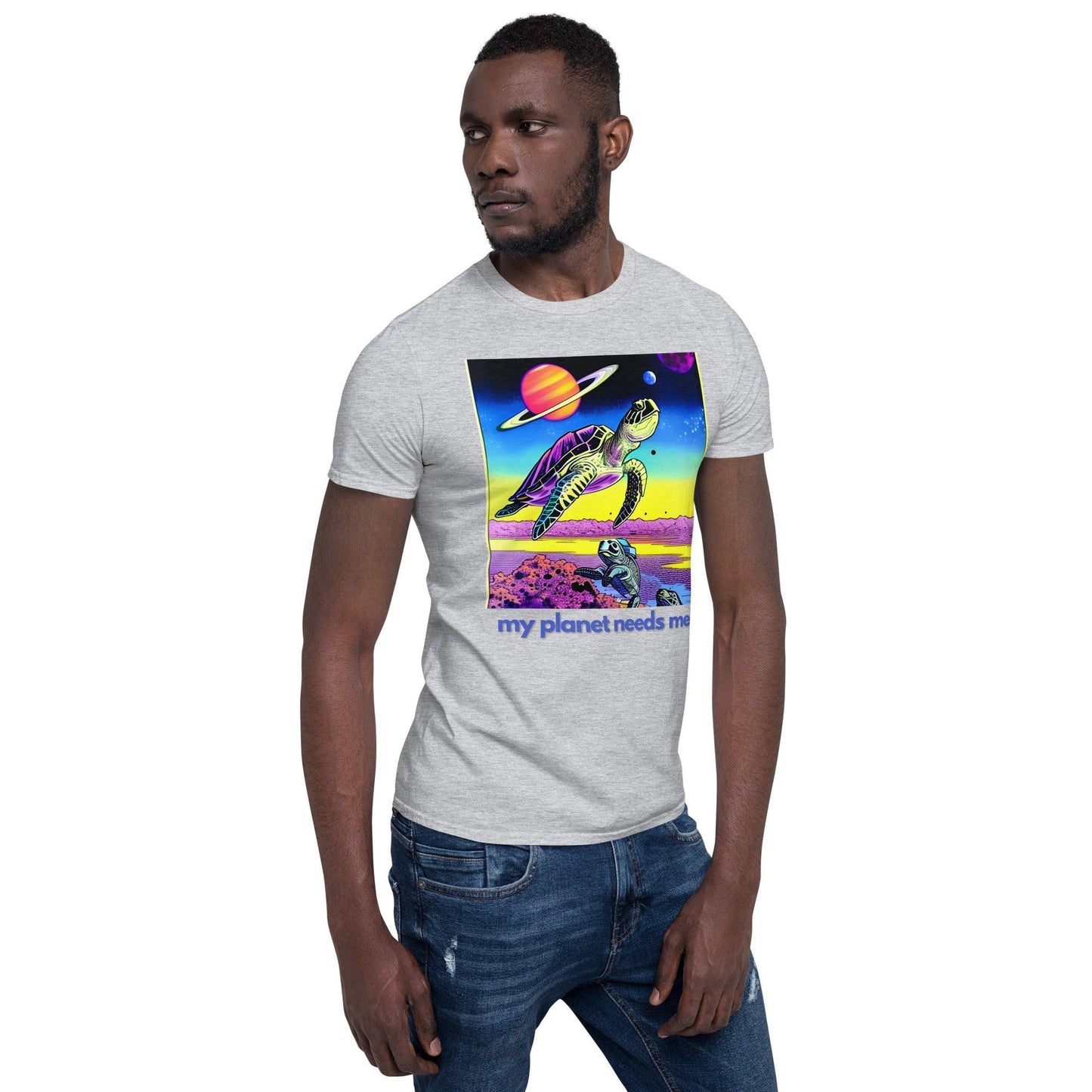 Essential Crew T-Shirt - My Planet Needs Me