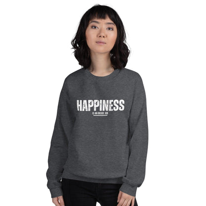 Essential Crew Sweatshirt - Happiness is an inside job