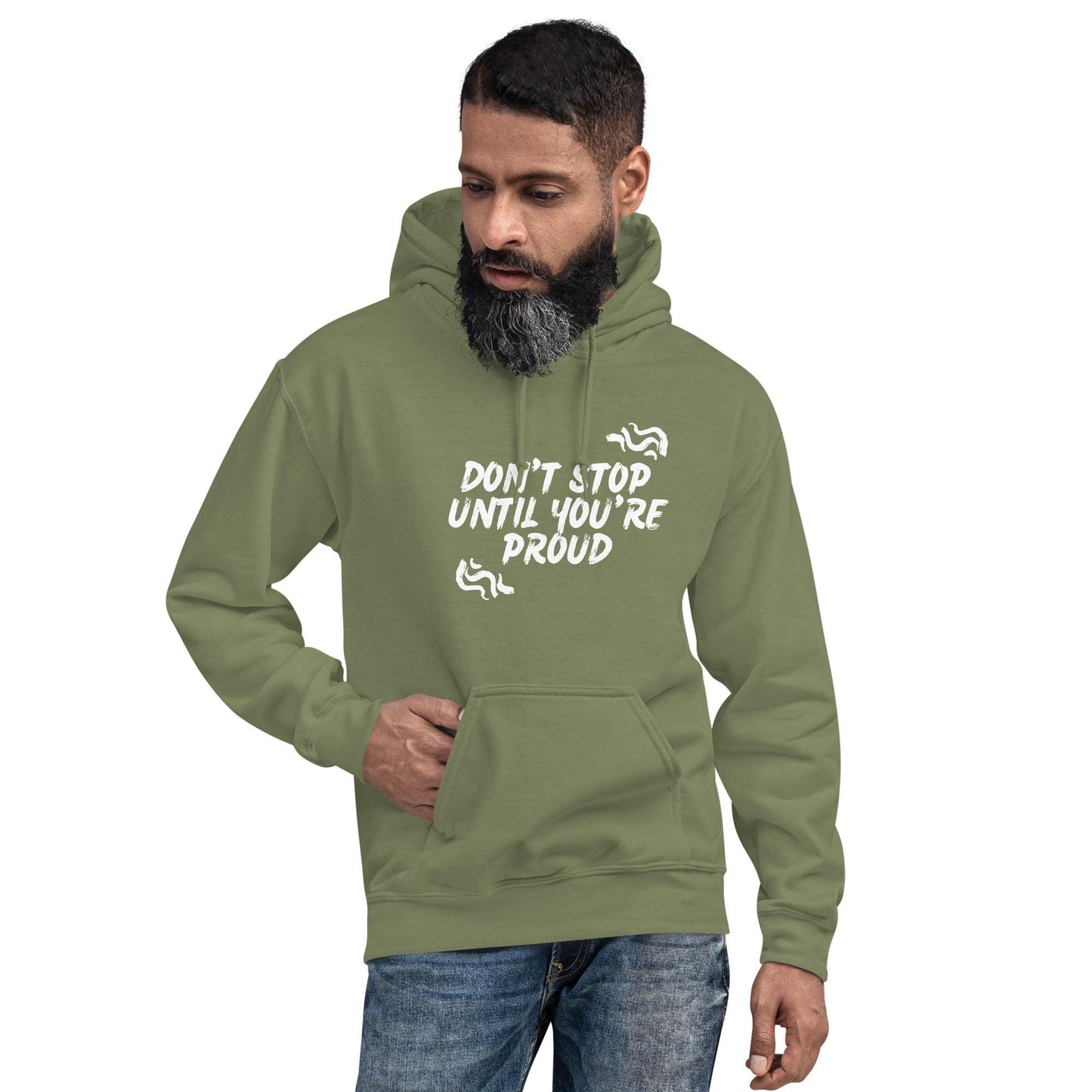 Essential Crew Hoodie - Don't stop until you're proud