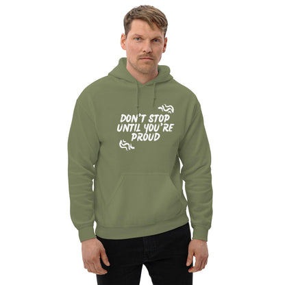 Essential Crew Hoodie - Don't stop until you're proud