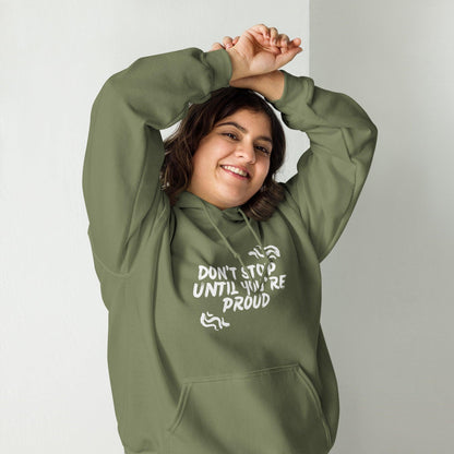 Essential Crew Hoodie - Don't stop until you're proud