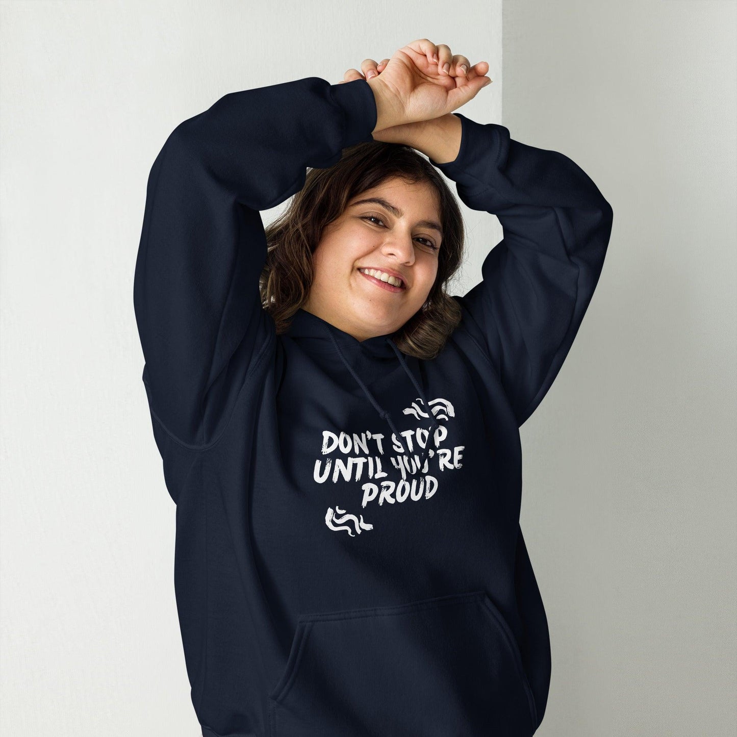 Essential Crew Hoodie - Don't stop until you're proud