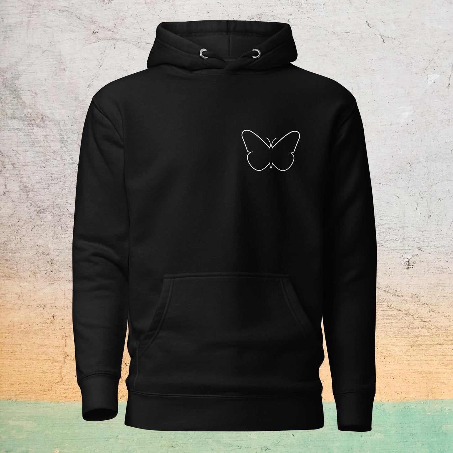 Premium Crew Hoodie - minimal butterfly |  | Bee Prints