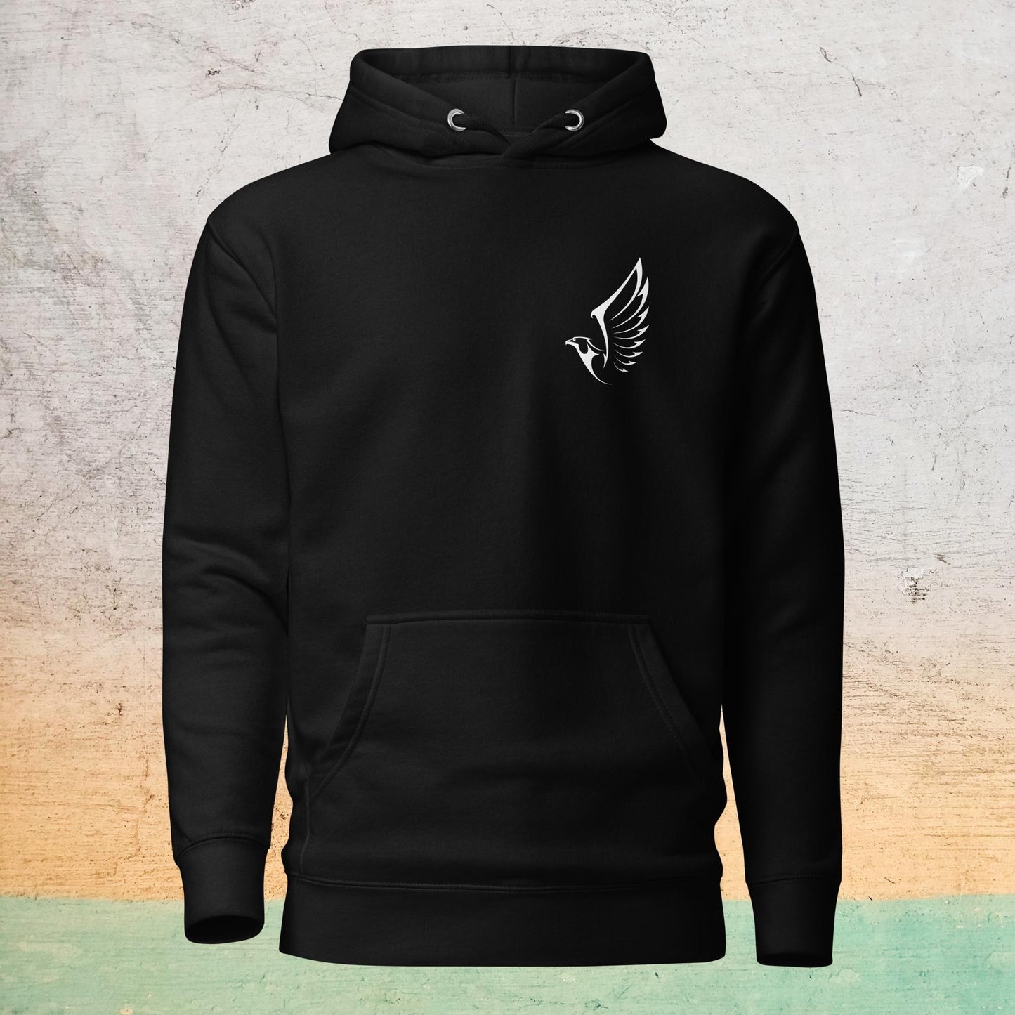 Premium Crew Hoodie - minimal eagle