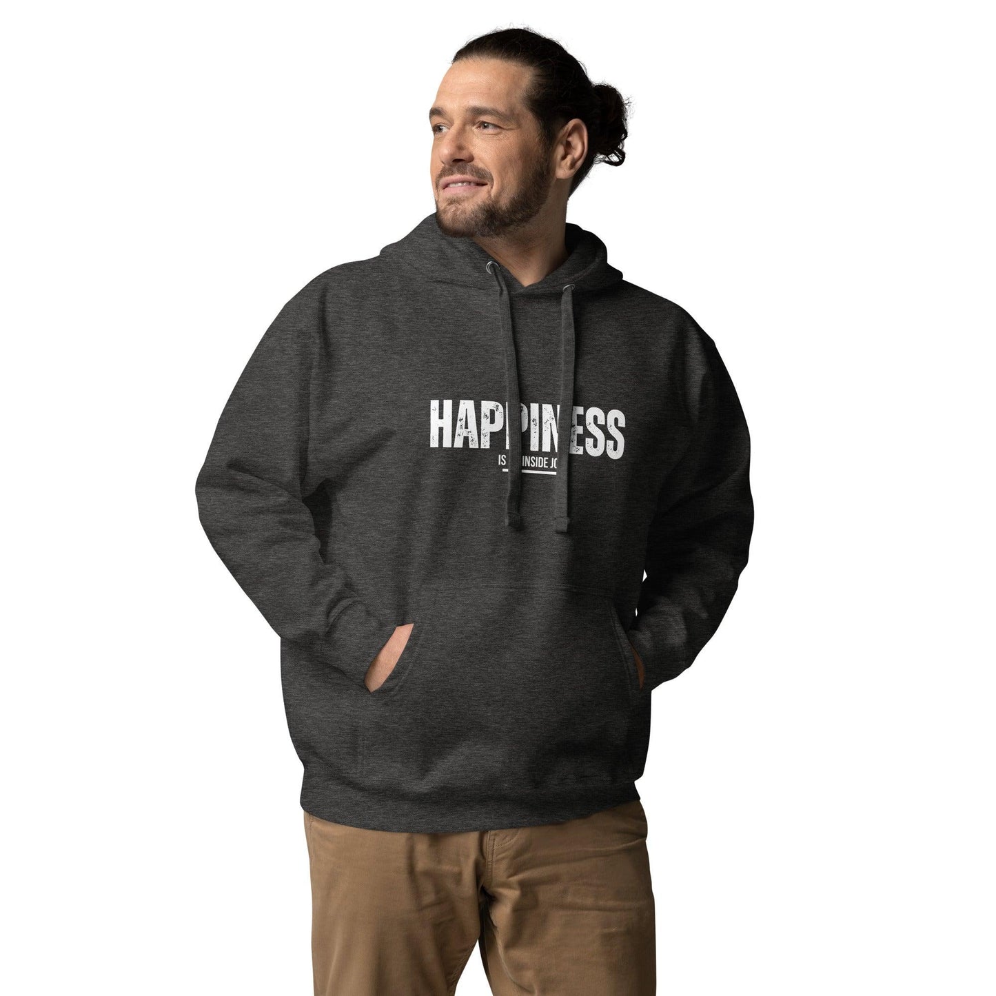 Premium Crew Hoodie - Happiness is an inside job