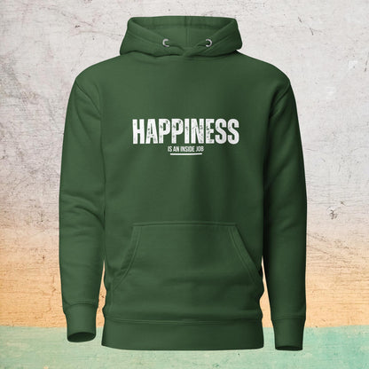 Premium Crew Hoodie - Happiness is an inside job