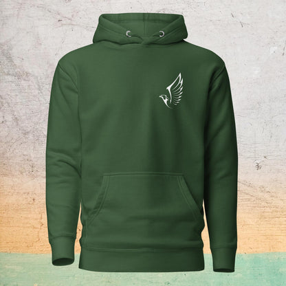 Premium Crew Hoodie - minimal eagle