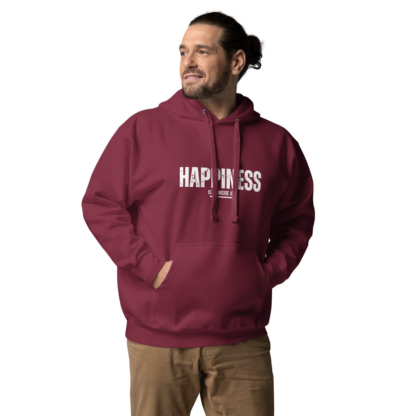 Premium Crew Hoodie - Happiness is an inside job