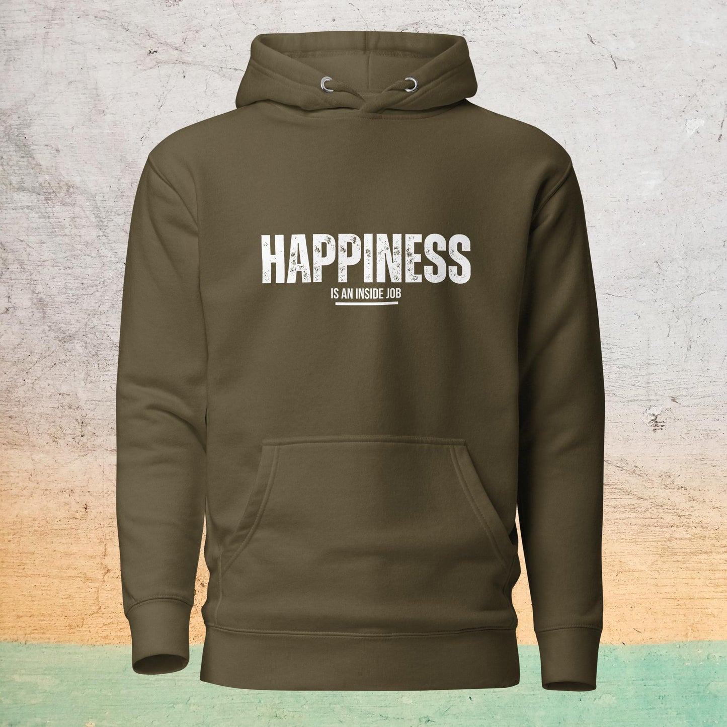 Premium Crew Hoodie - Happiness is an inside job