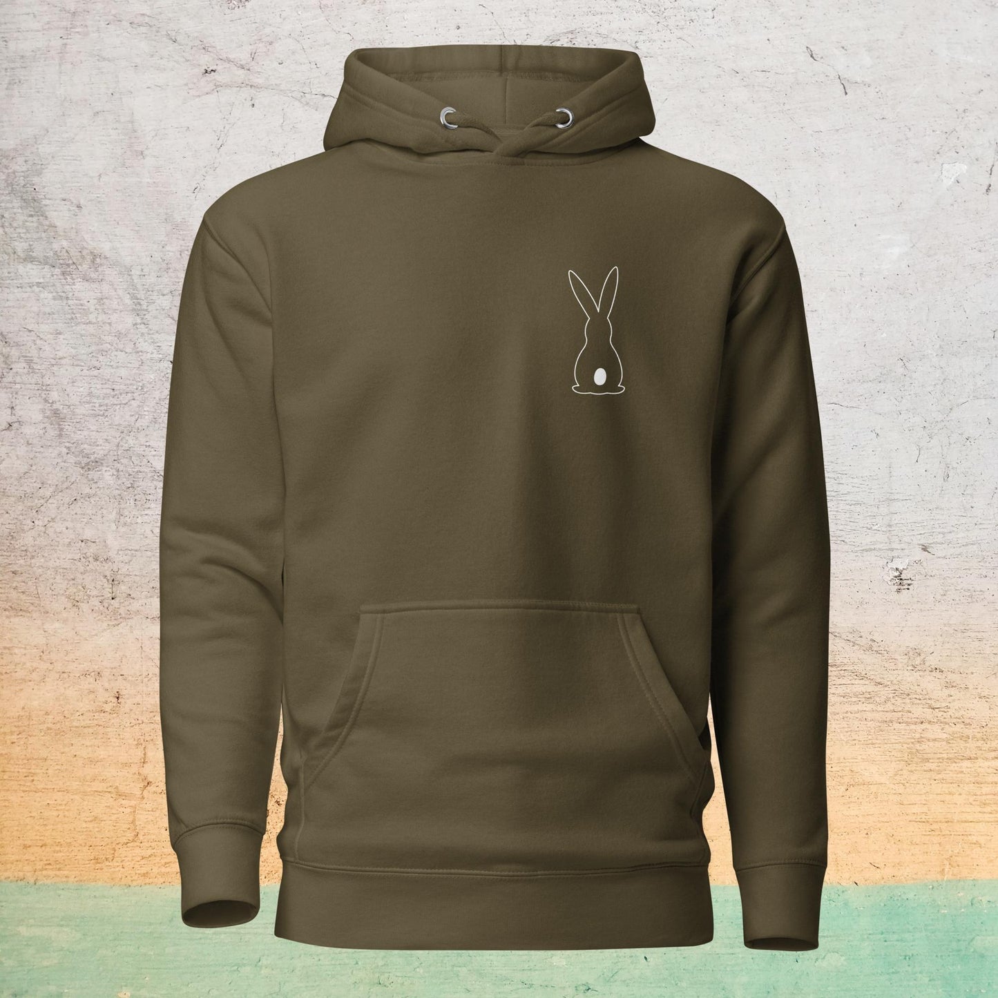 Premium Crew Hoodie - minimal bunny