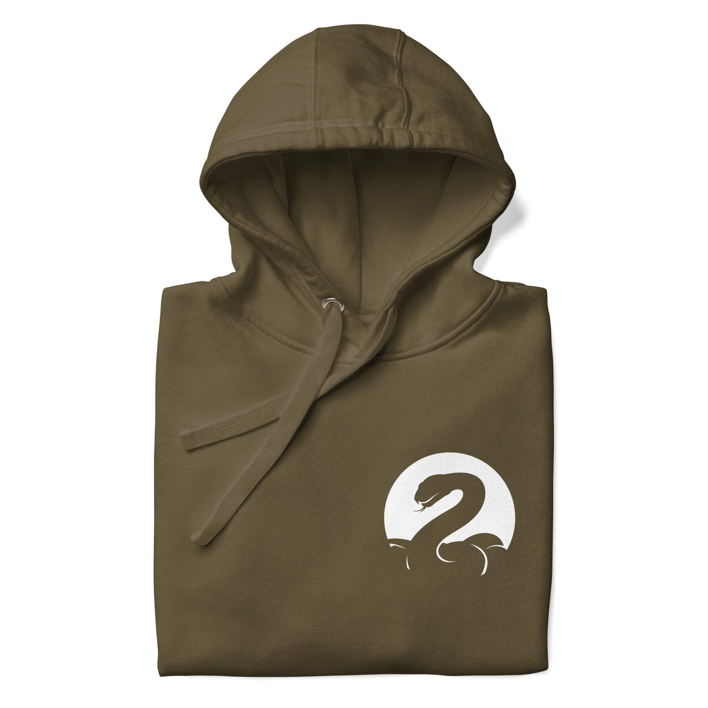 Premium Crew Hoodie - minimal snake