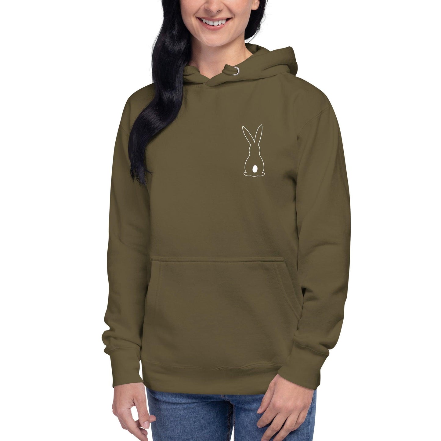 Premium Crew Hoodie - minimal bunny