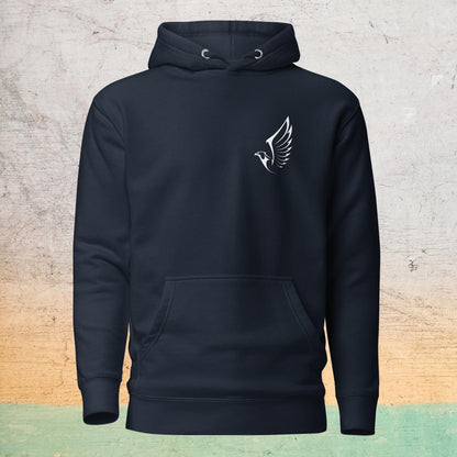 Premium Crew Hoodie - minimal eagle