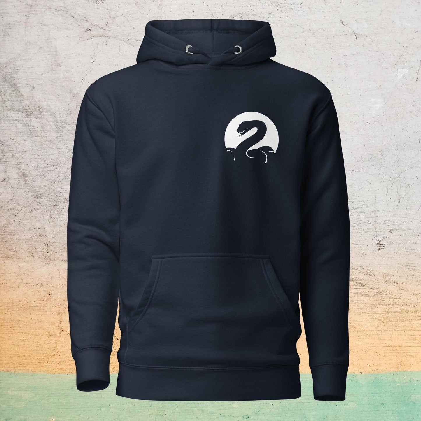 Premium Crew Hoodie - minimal snake