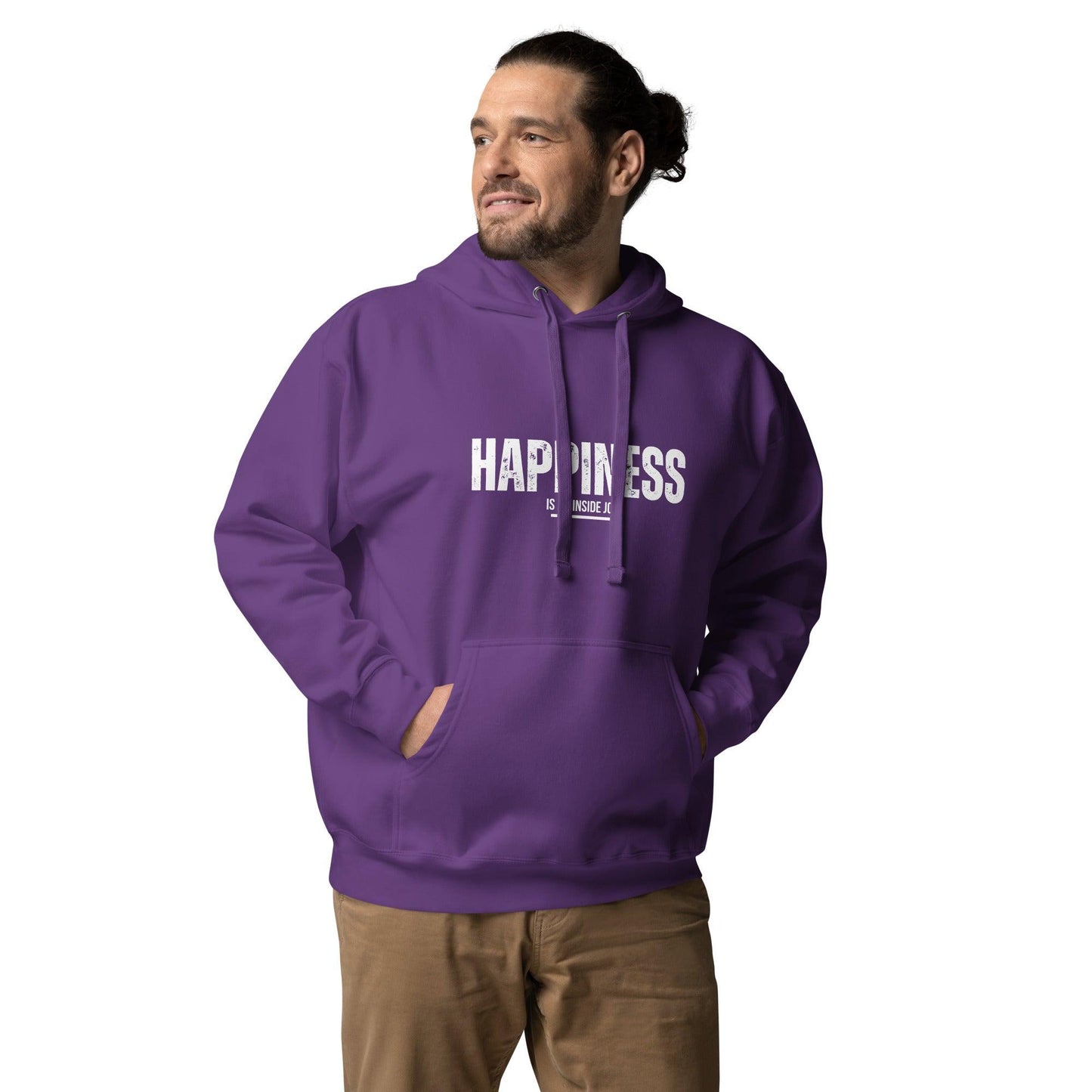 Premium Crew Hoodie - Happiness is an inside job