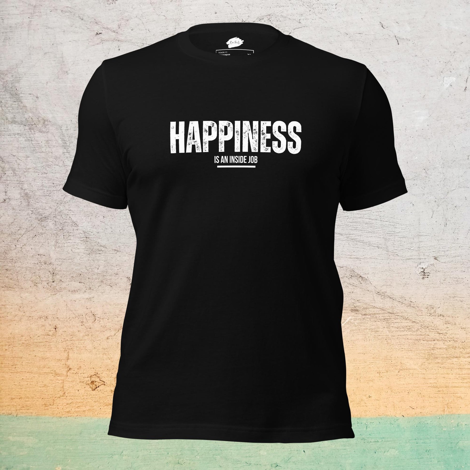 Premium Crew T-Shirt - Happiness is an inside job |  | Bee Prints