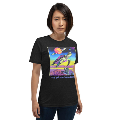 Premium Crew T-Shirt - My Planet Needs Me