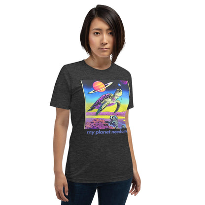 Premium Crew T-Shirt - My Planet Needs Me