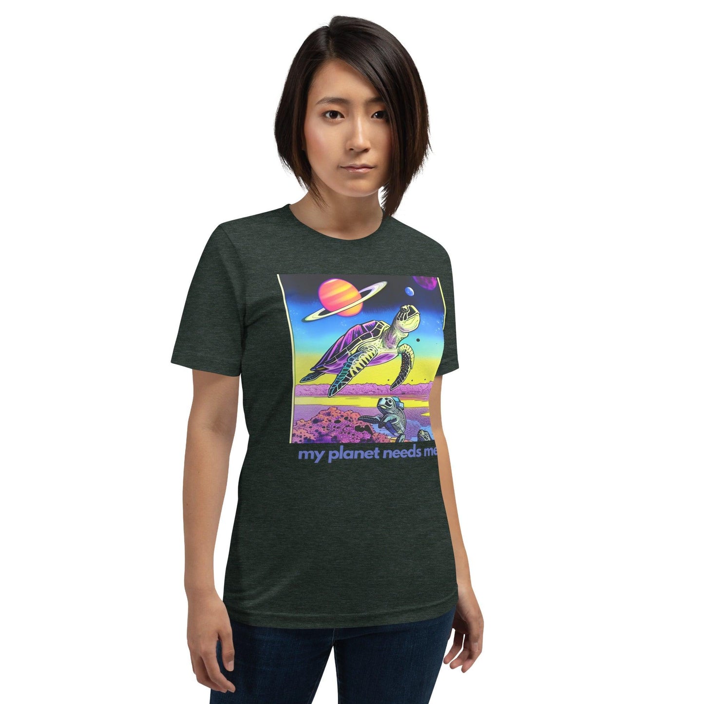 Premium Crew T-Shirt - My Planet Needs Me