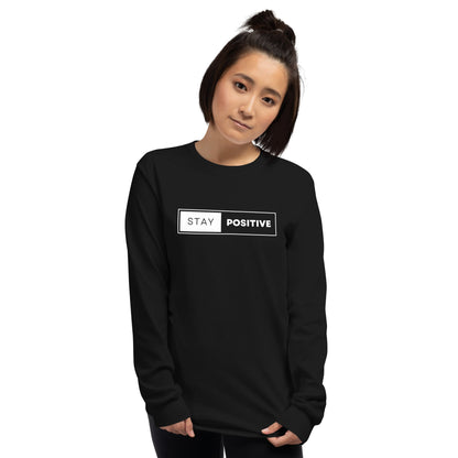 Essential Crew Long Sleeve Tee - Stay Positive