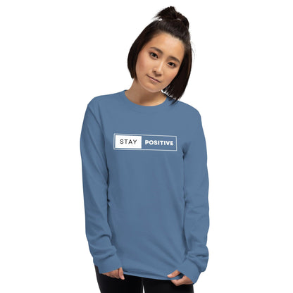 Essential Crew Long Sleeve Tee - Stay Positive