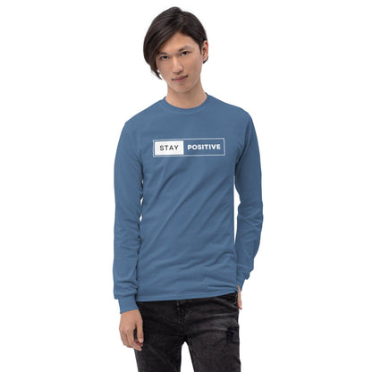 Essential Crew Long Sleeve Tee - Stay Positive