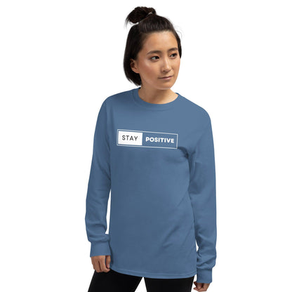 Essential Crew Long Sleeve Tee - Stay Positive