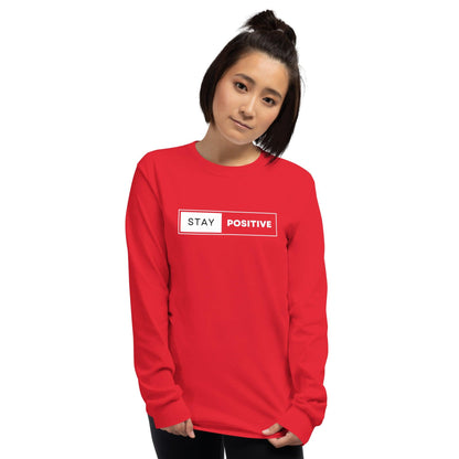 Essential Crew Long Sleeve Tee - Stay Positive