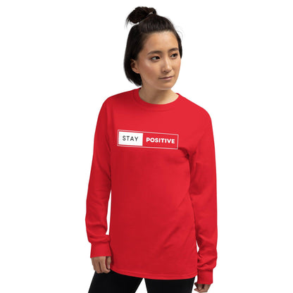 Essential Crew Long Sleeve Tee - Stay Positive