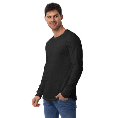 Pristine Premium Heather Crew Long Sleeve Tee