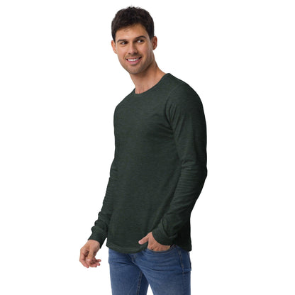 Pristine Premium Heather Crew Long Sleeve Tee