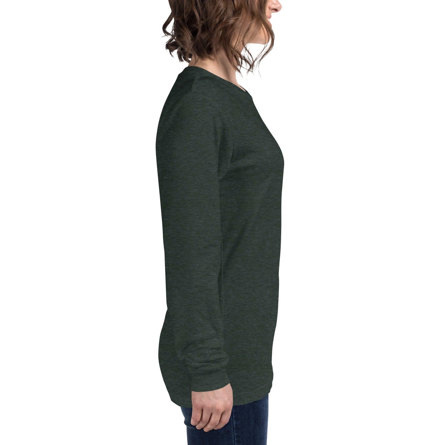 Pristine Premium Heather Crew Long Sleeve Tee