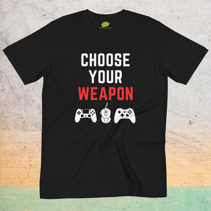 Eco-Friendly Crew Neck T-Shirt - Choose Your Weapon