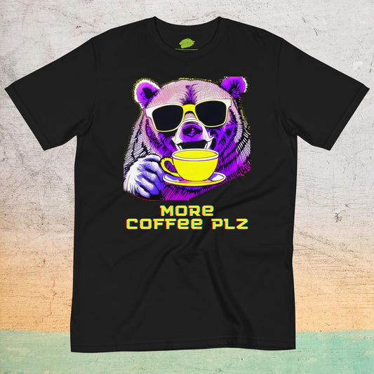 Eco-Friendly Crew Neck T-Shirt - More Coffee Plz