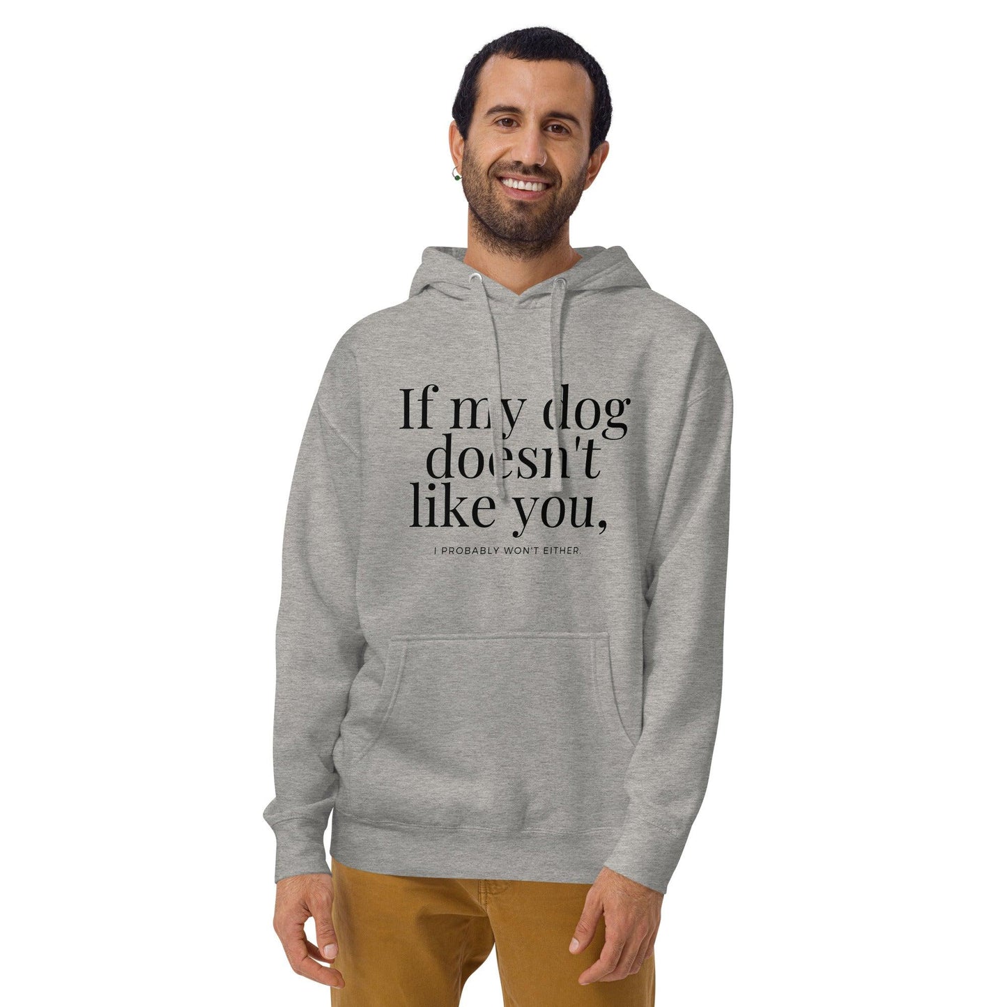 Premium Crew Hoodie - If my dog doesn't like you (light)