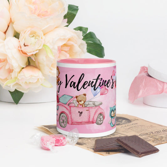 Happy Valentine's day colored coffee mug |  | Bee Prints