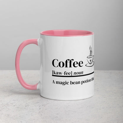 A magic bean potion coffee mug
