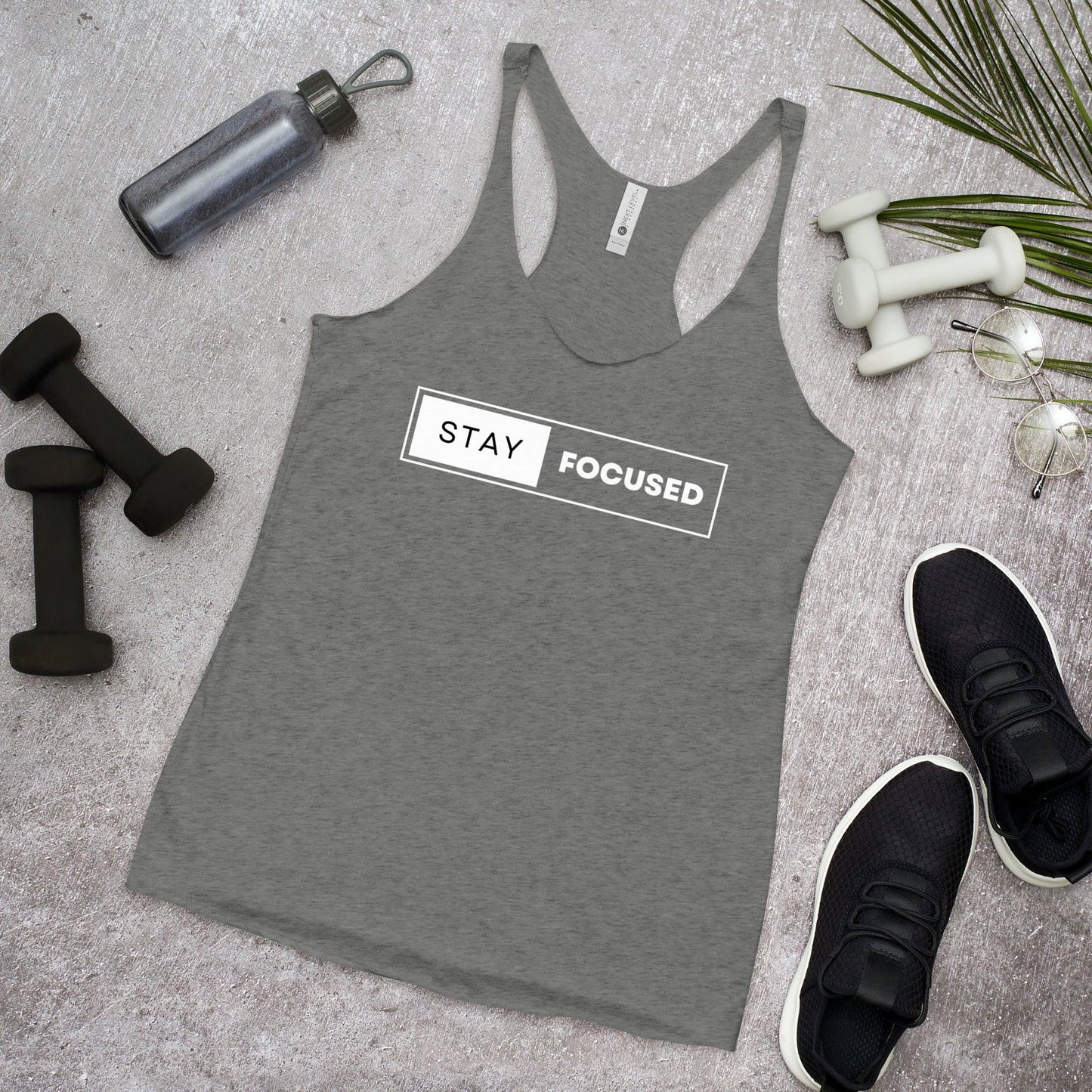 Women's Premium Racerback Tank - Stay Focused